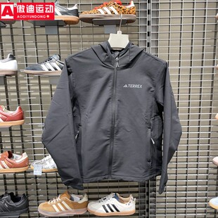 阿迪达斯女装2025秋款户外透湿三合一宽松运动休闲夹克外套KE6435