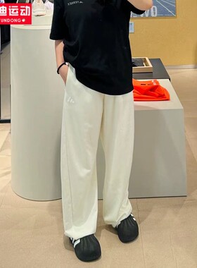 阿迪达斯女裤2025新款经典宽松运动长裤休闲辣妹风香蕉裤子JZ1583