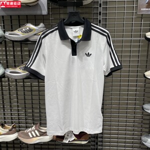 Adidas阿迪达斯三叶草男2026秋经典网球运动翻领短袖POLO衫LG4965