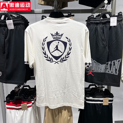 耐克男子2026秋新款图案针织透气休闲运动短袖圆领T恤 IW1598-133