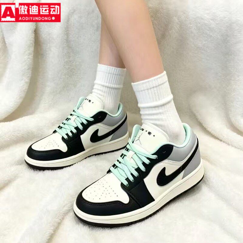 nike耐克女子2026秋季新款AIR JORDAN 1薄荷绿运动板鞋IX5001-101