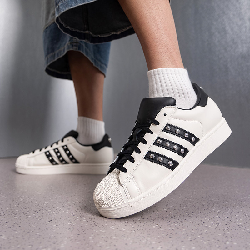 Adidas三叶草男女鞋2026冬季新款经典贝壳头板鞋情侣休闲鞋KK2894