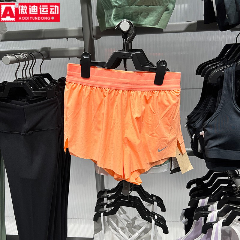 耐克女裤2026夏款Dri-FIT梭织速干二合一跑步运动短裤 IF1679-852