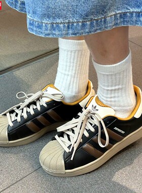 阿迪达斯三叶草男女鞋2025新款贝壳头板鞋休闲小白鞋 JP9187 9188
