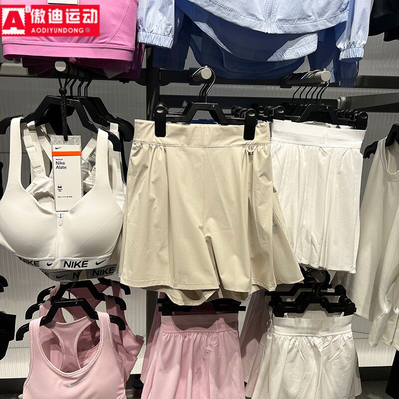 耐克女裤2026夏新款梭织速干无界弹韧速干高腰运动短裤IB9185-104
