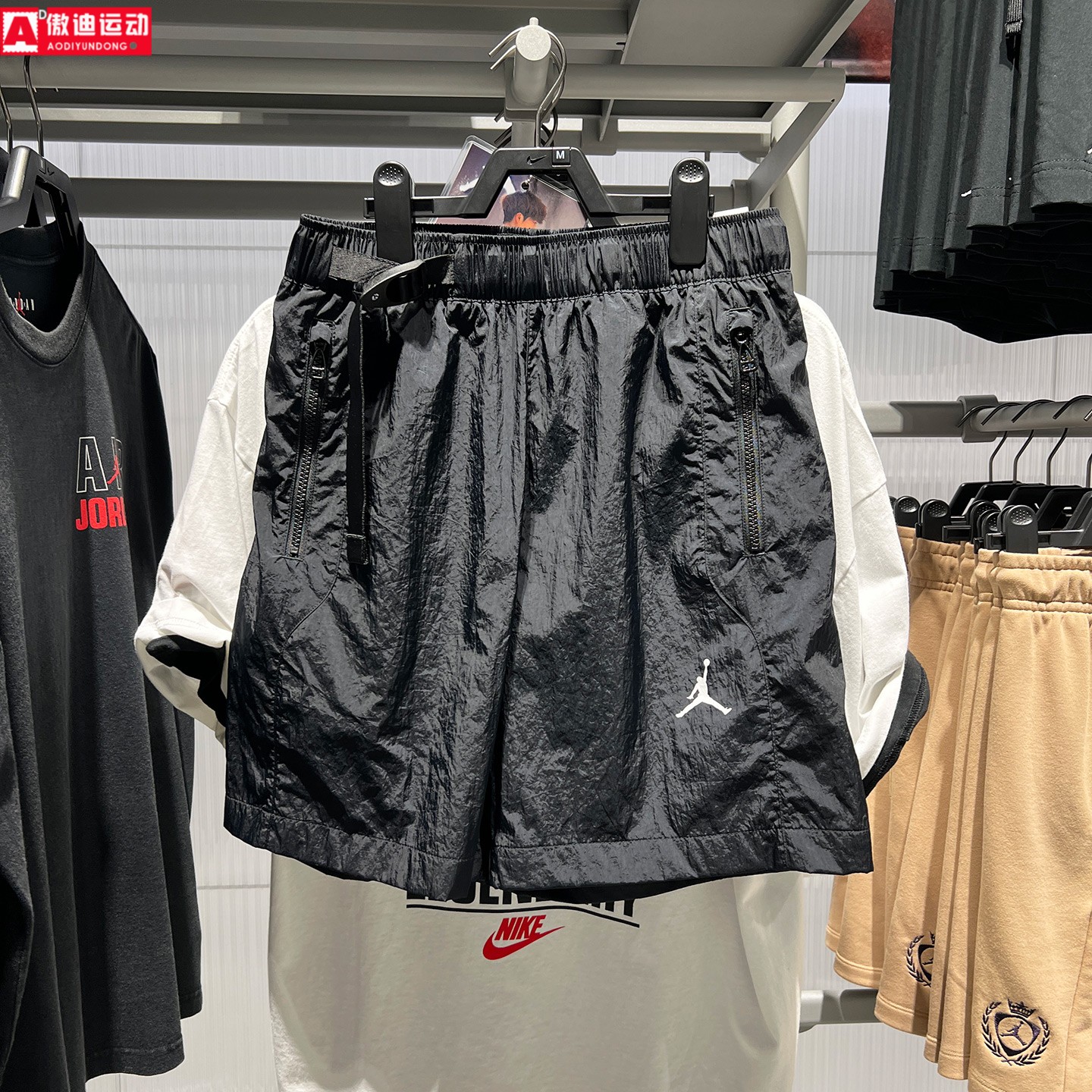 耐克男装2026秋季款经典梭织弹性织带腰带运动休闲短裤IW1902-010