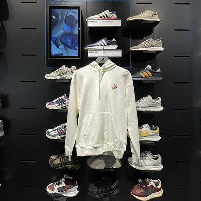 阿迪达斯龙头刺绣卫衣套头衫