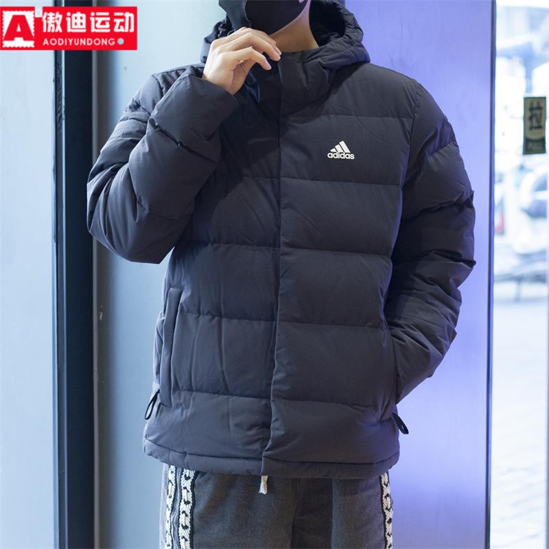 加绒保暖运动休闲连帽羽绒服