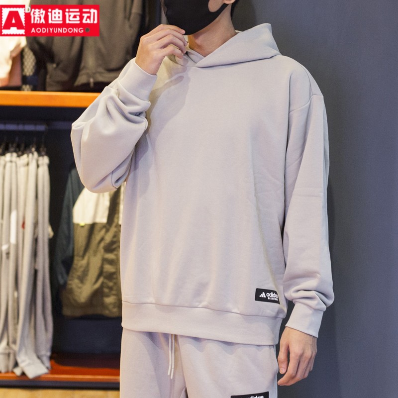 连帽保暖舒适运动休闲套头衫