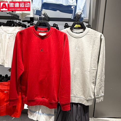 耐克卫衣男装2025冬新品Jordan毛圈保暖宽松套头衫FV8625-050-687