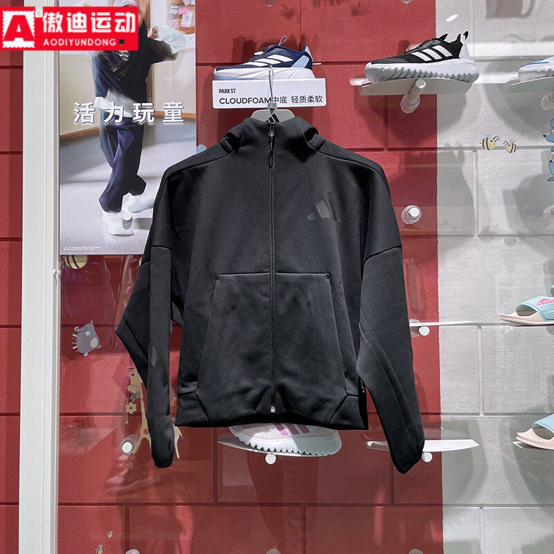 针织保暖运动服宽松休闲夹克