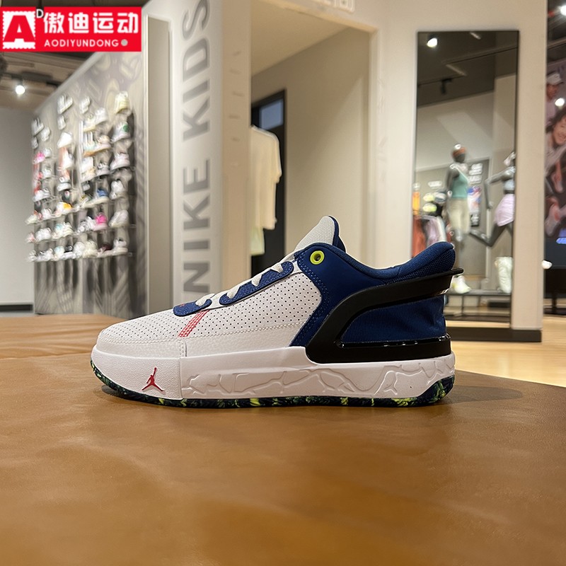 耐克大童鞋2024秋款气垫耐磨JORDAN舒适运动休闲篮球鞋FQ1306-100