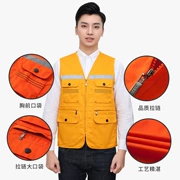 Nhà máy trực tiếp nhiều túi phản quang vest tùy chỉnh an toàn giao thông phản ánh quần áo xe phản quang đặc biệt vest vest - Áo thể thao