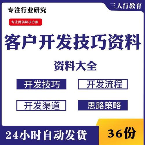 各行业大客户开发技巧与流程q资料开发新客服渠道计划方案思路决