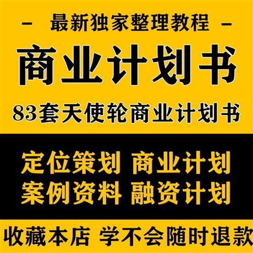 天使轮A轮商业计划书创业公P司项目融资计划策划方案成功案例资料