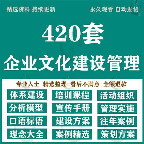 企业文化建设管理体系公司标语宣x传理念实施方案活动策划组织培