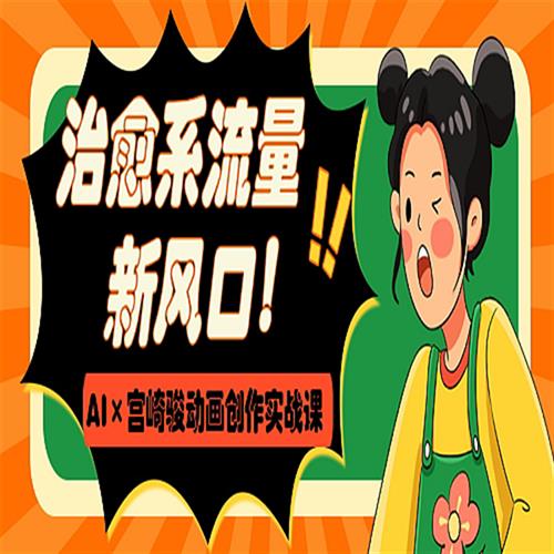 治愈系流量新风口AIP+宫崎骏动画创作实战课