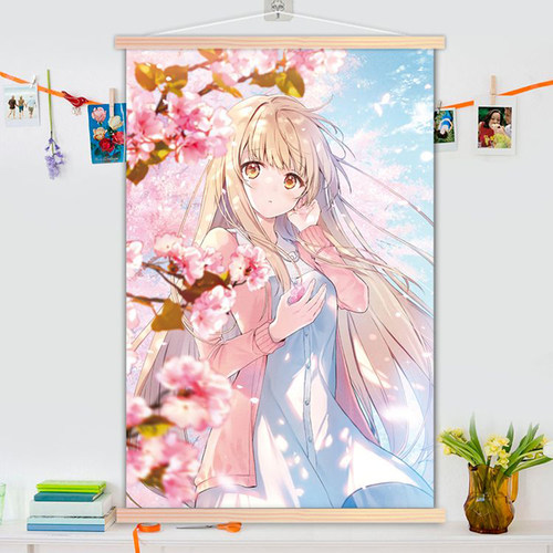 椎名真昼动漫挂画实木二次元周边学生宿舍房间挂墙装饰画照片定制