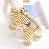 背扣宠物牵引棉衣泰迪比熊小型犬狗狗衣服四脚秋冬装 加厚加绒保暖