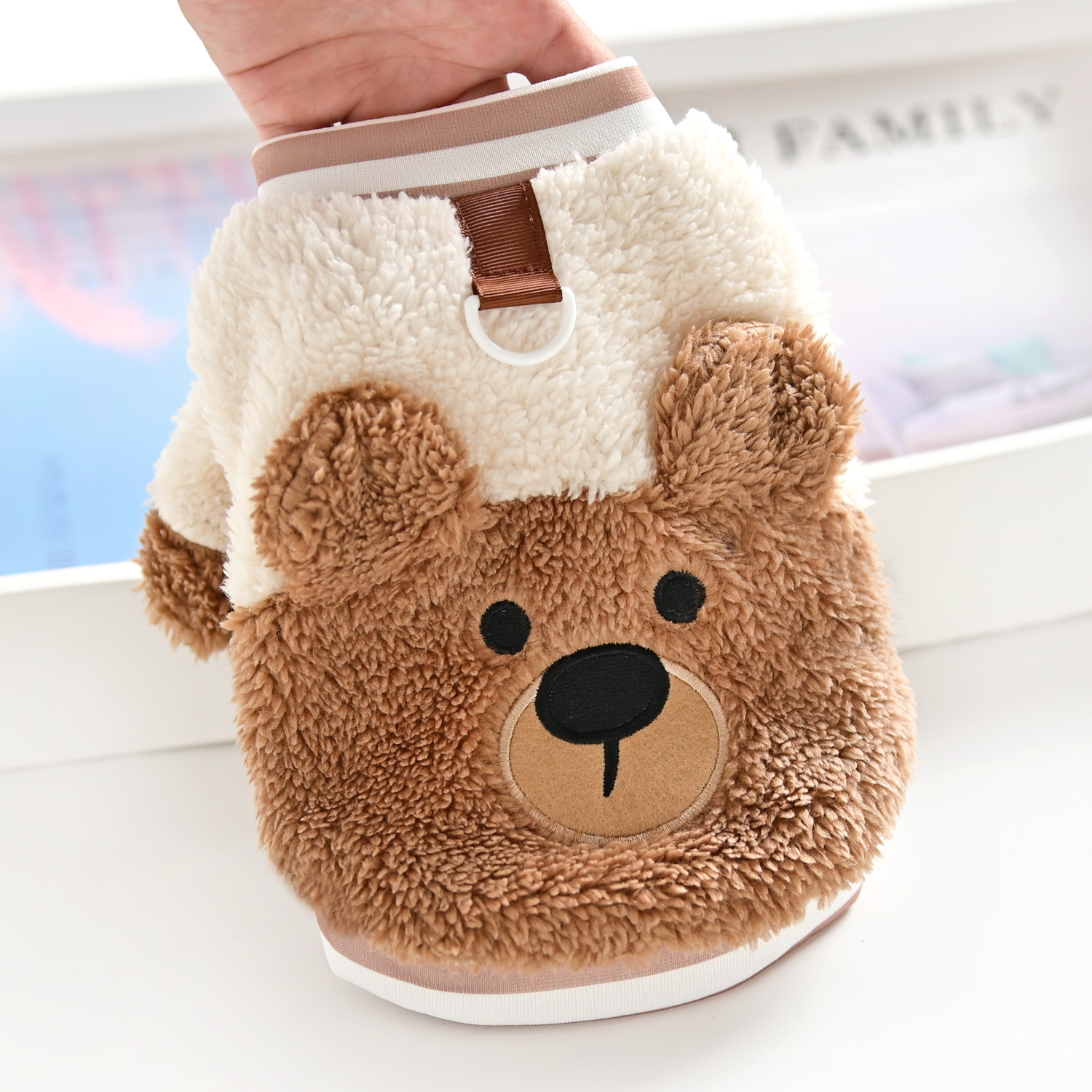 可爱宠物小型犬猫咪吉娃娃泰迪博美狗狗衣服春秋冬天保暖两腿绒衣