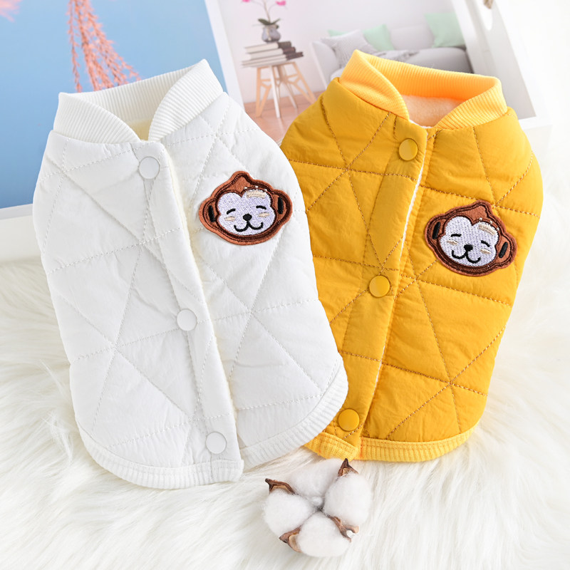 宠物猫咪狗狗衣服秋冬棉背心小型犬泰迪约克夏小鹿犬加绒保暖马甲