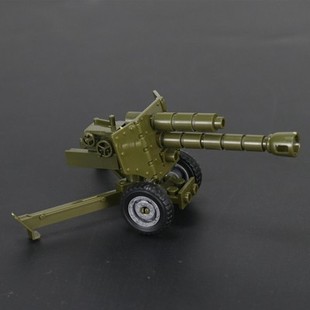 国产二战军事三轮摩托车积木玩具重型加农炮重机枪小人仔武器配件