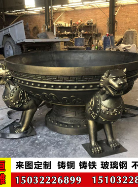 纯铜铸铁铸造少数民族火盆铸铜防腐耐烧大号特大号少数民族火盆