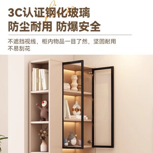 优选实木沙发边柜侧边柜r简约客厅储物窄柜家用卧室书柜转角夹缝