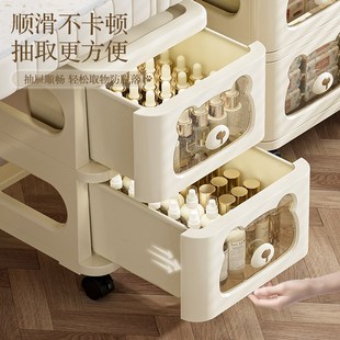 收纳柜办公室A4文件储物柜家N用多层桌下可移动置 优选塑料抽屉式