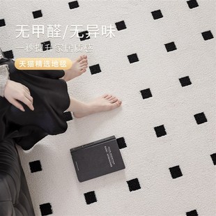 卧室沙发地垫硅藻丝防水防污轻奢 优选地毯客厅免洗可l擦2025新款