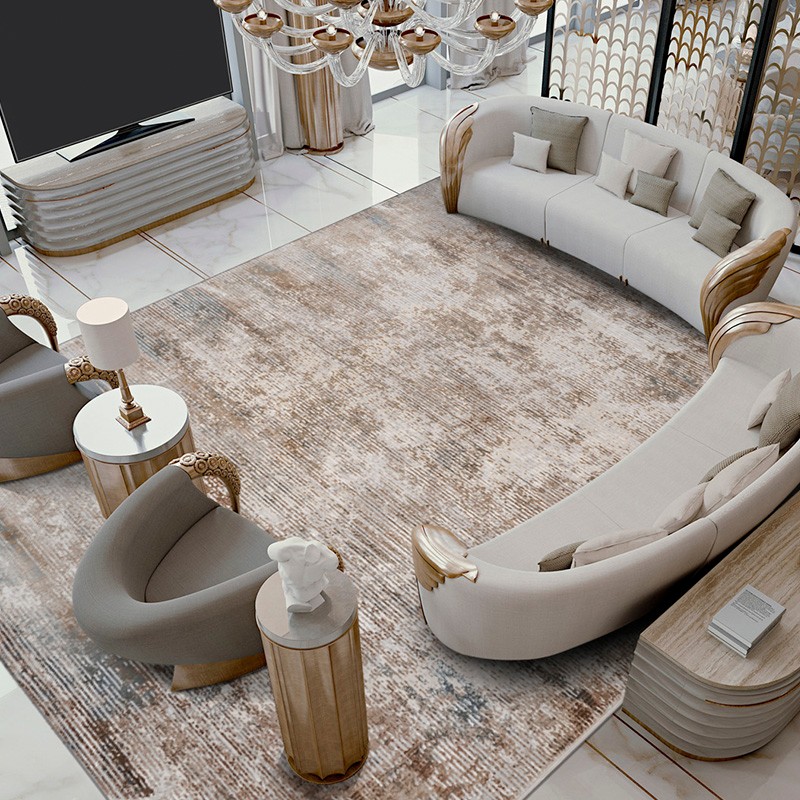 优选古臻 土耳其进口地毯高端冰丝意H式极简别墅现代客厅沙发茶几