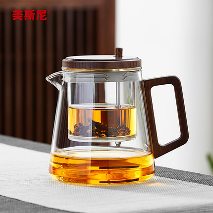 精选飘逸杯泡茶壶家用沏茶按压式茶水分离M冲茶器全玻璃内胆办公