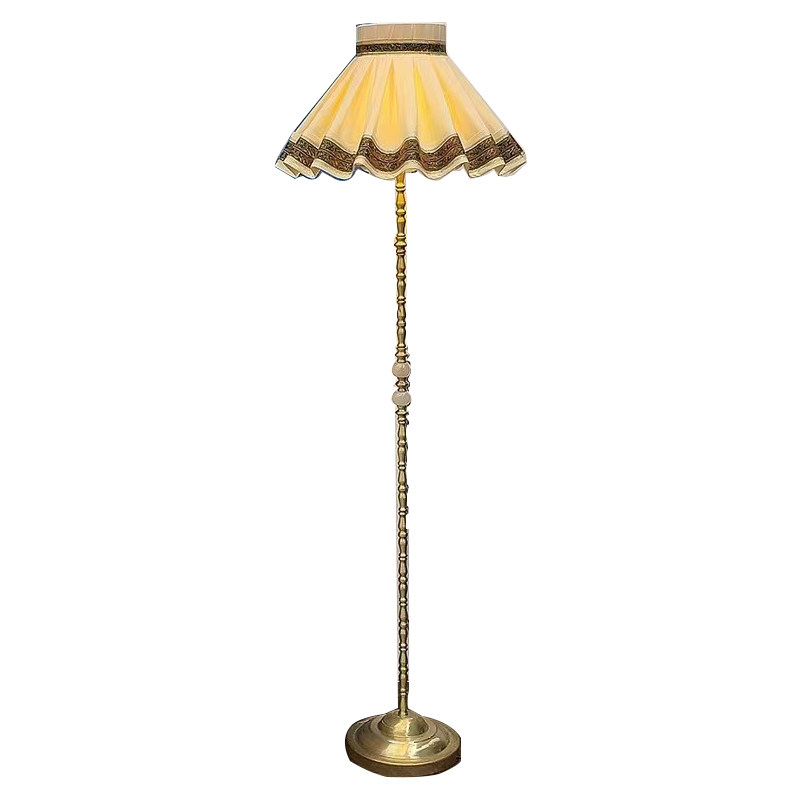 优选法式复古宫廷风格客厅落地灯全铜书房卧室ins网X红落地灯卧室