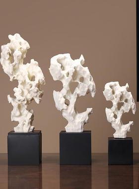 优选新中c式仿真树脂太湖石摆件家居客厅玄关酒柜酒店软装工艺品