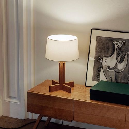 优选北欧日式设计师落p地灯别墅客厅现代中式实木台灯卧室新品风