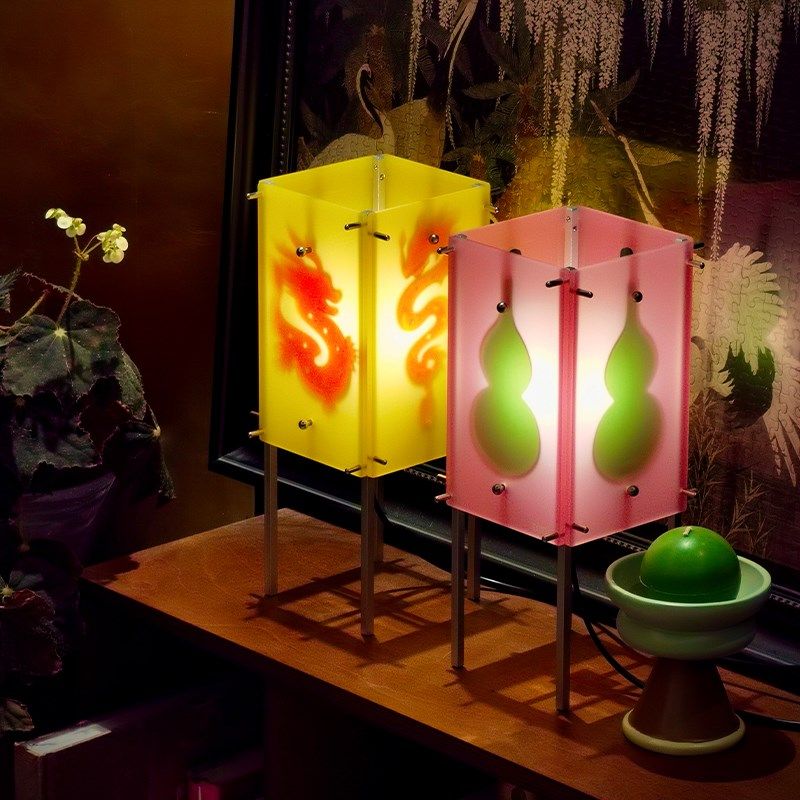 优选sort中国doodo新宫灯国风创意设计新中Q式葫芦台灯烛龙装饰氛