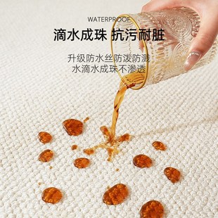 地 精选侘寂风阳h台地垫防水防晒防滑轻奢家用防污剑麻纹全铺新款