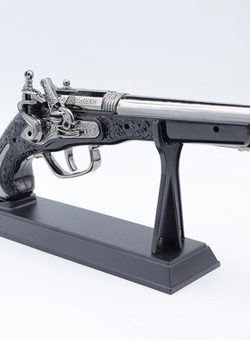 精选吧台实木高级感燧发枪小众工艺E电视柜左轮装饰品家居摆件模