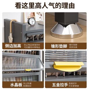 柜家用门口落地多层防尘鞋 精选钢制鞋 架H入户玄关大容量收纳置物
