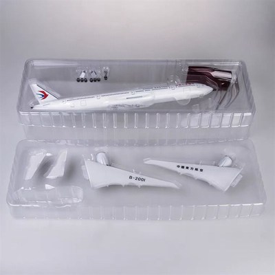 优选中国东方f航空波音B777仿真飞机模型带轮子带灯民航客机航模