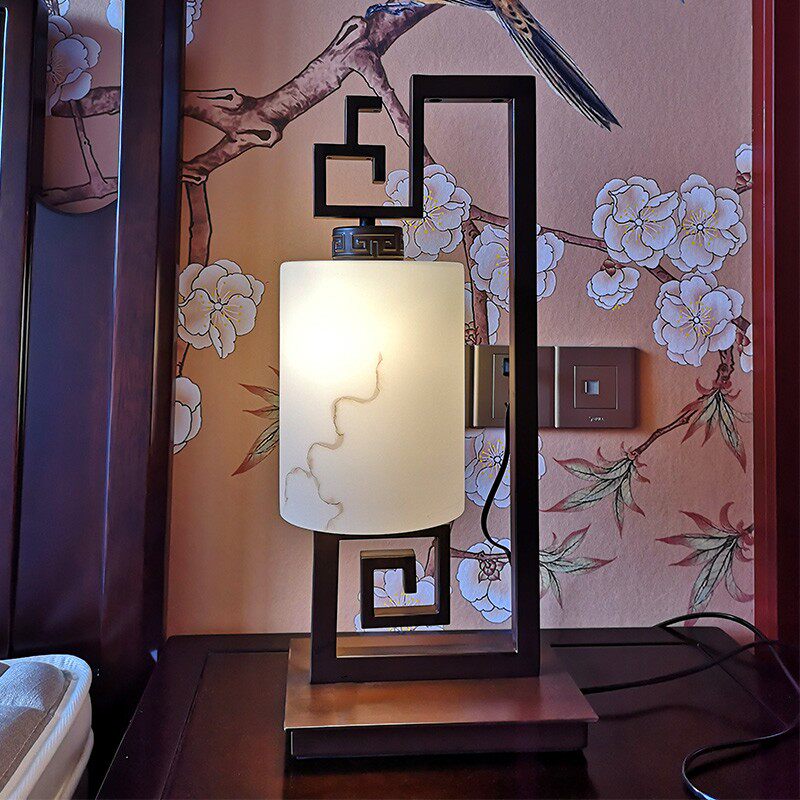 优选新中式台灯LEDo卧室床头灯 现代中式禅意复古书房客厅调光装