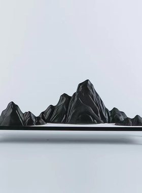 优选新中a式假雪山陶瓷摆件客厅沙盘造景玄关创意家居摆设装饰复