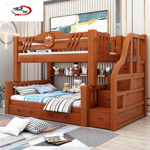 新品专用新床款粗加厚全实木上下床分体款高低床加双层床上下铺床