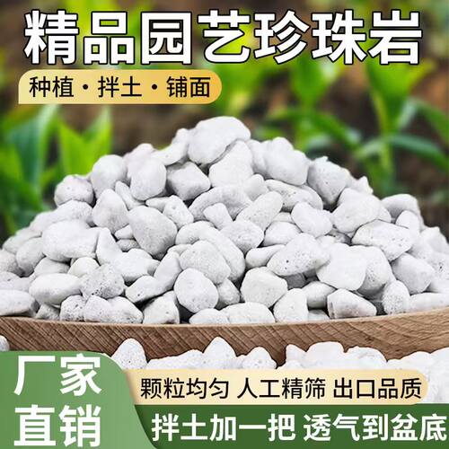 园艺珍珠岩颗粒包邮兰花多肉基质通用珍珠岩营养土花卉栽培专用