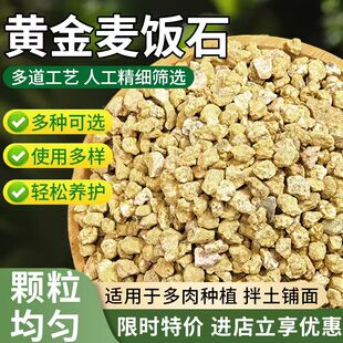 黄金麦饭石多肉专用颗粒10斤装 铺面石种植拌土营养土养花盆栽通用
