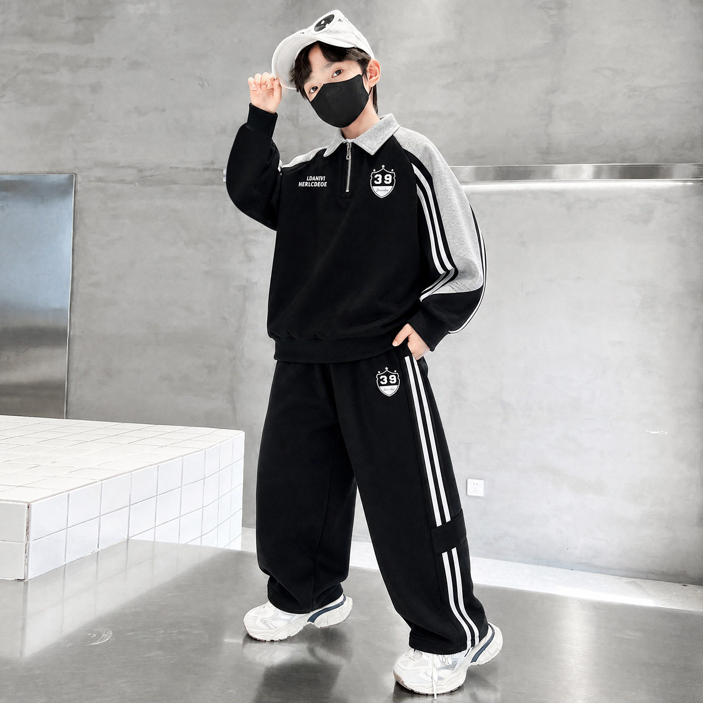 男童秋季新款套装韩版卫衣两件套