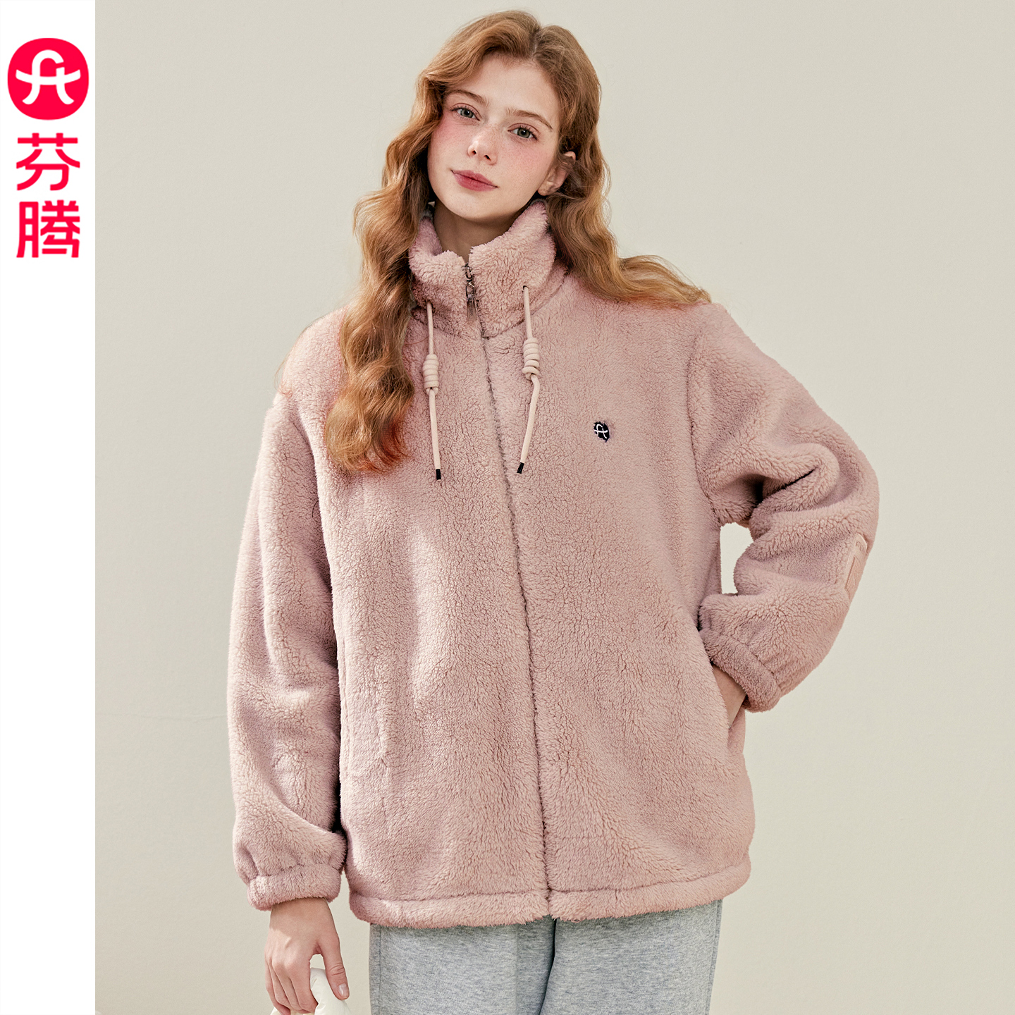 芬腾女士秋冬珊瑚绒加厚睡衣上衣