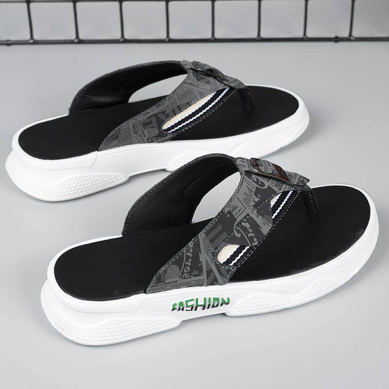 正货人字拖鞋男款夏季外穿防滑厚底凉拖男士外出休闲夹脚越南沙滩