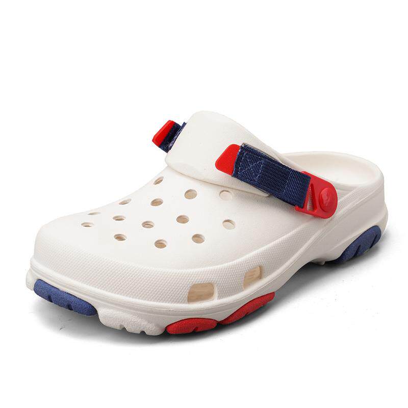 正货高级感洞洞鞋男夏季外穿厚底踩屎感沙滩防滑包头拖鞋两用开车