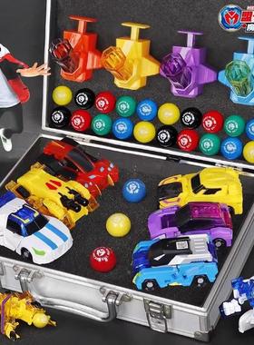 盟卡车神之魔幻元珠3玩具儿童变形萌卡圆珠机神红幻烈隆怒海玄鲨2